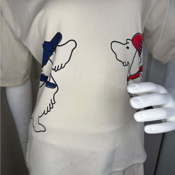 Mango Cream Graphic Tee and Skirt Set - Picture 5 of 11